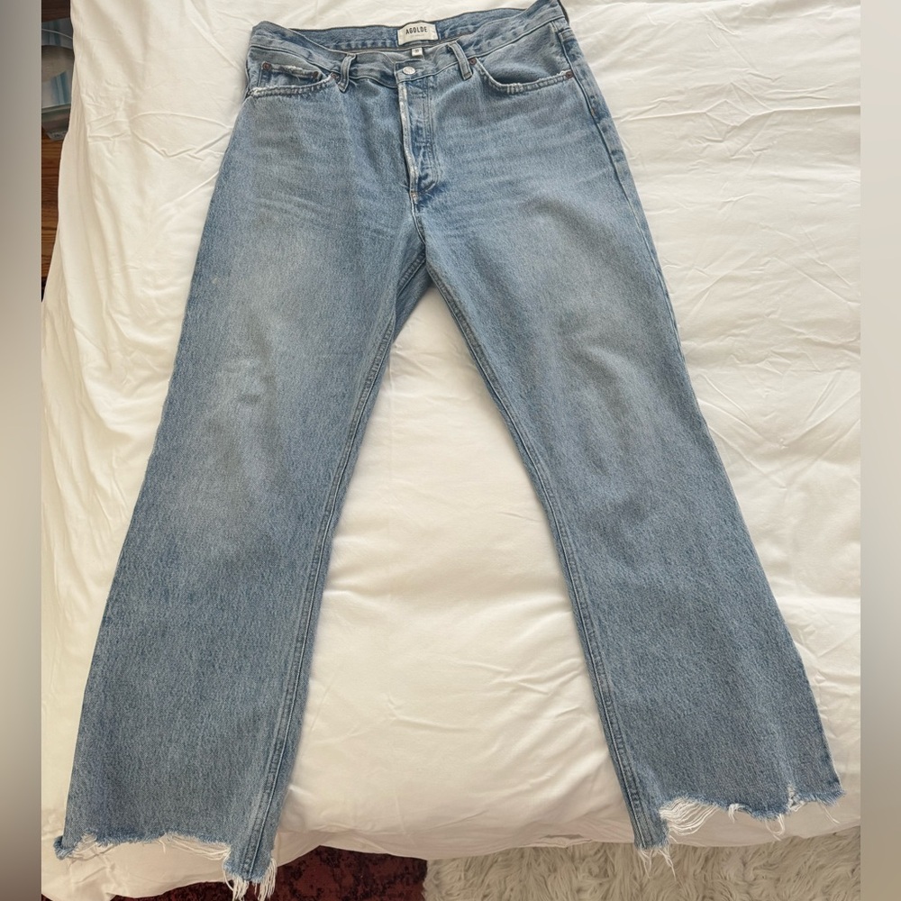 Agolde Size 30 Leena - Classic Blue Denim Jeans